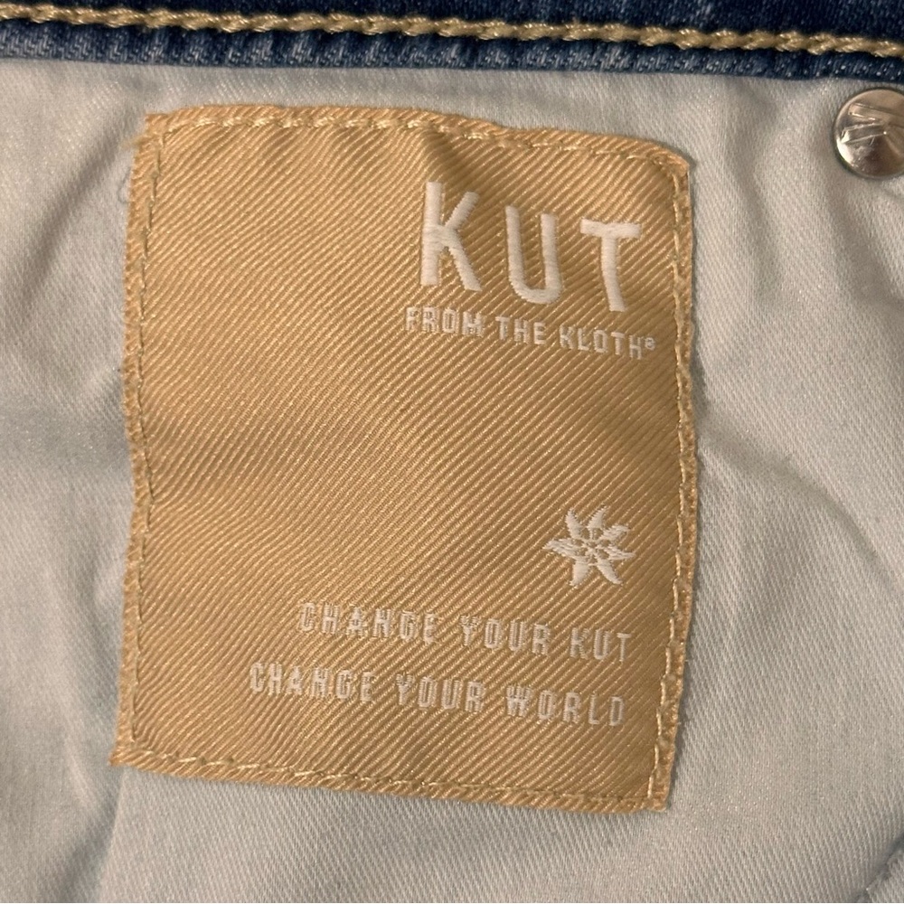 Kut from the Kloth Women’s Naomi High Rise Fab Ab Crop Straight Leg jeans size 4 - Picture 5 of 5
